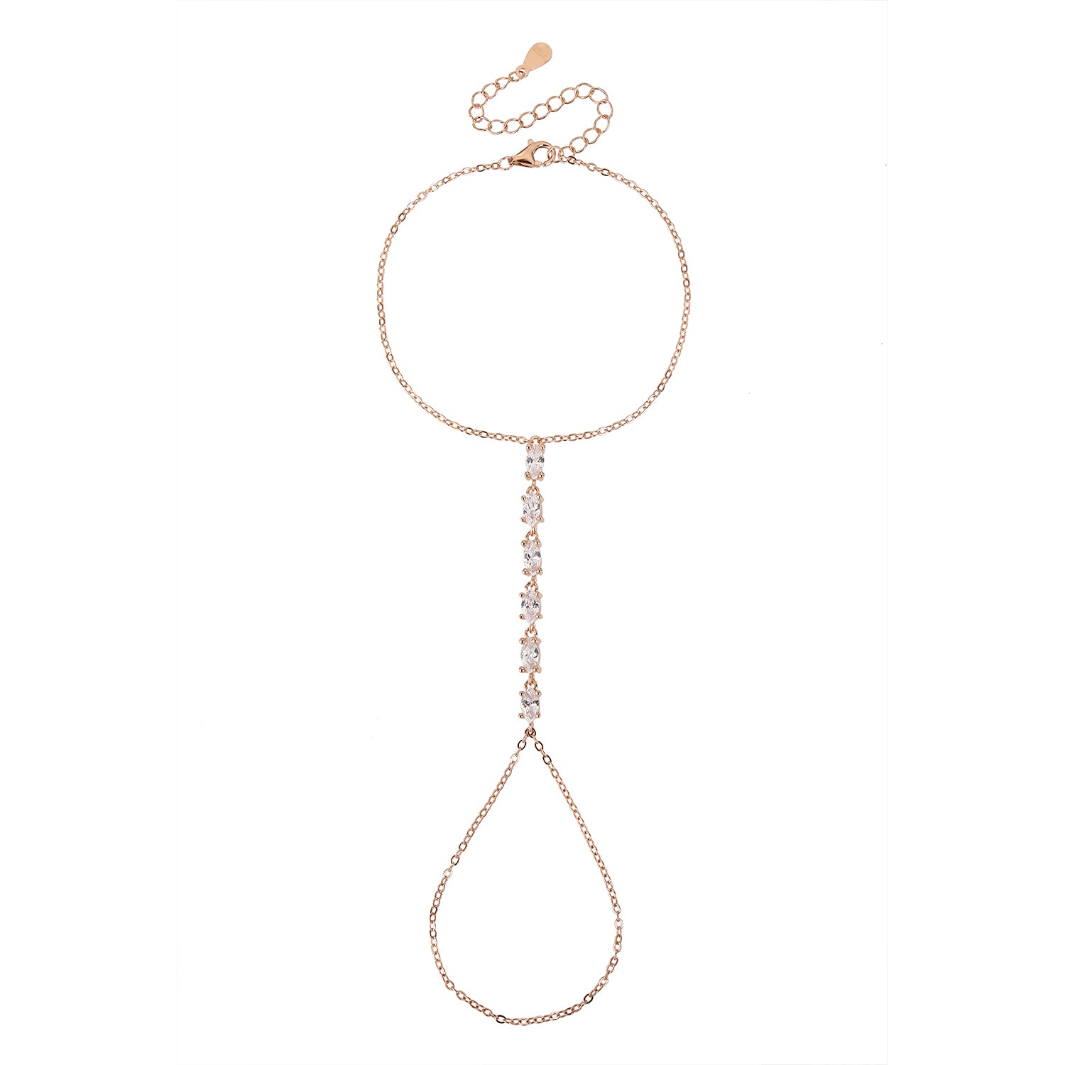 צמיד טבעת מלי רוז גולד