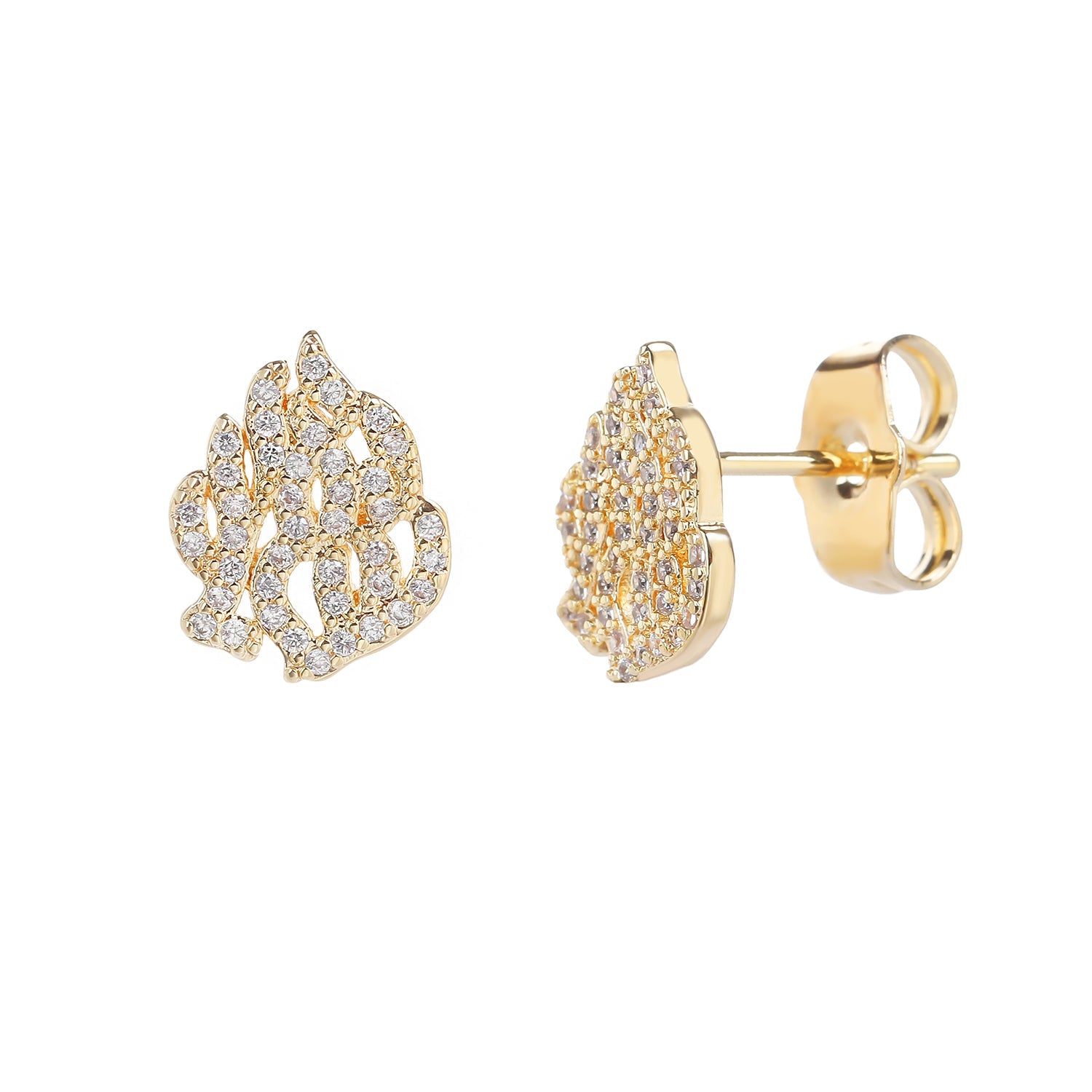 עגיל האש שלי ציפוי זהב 14K