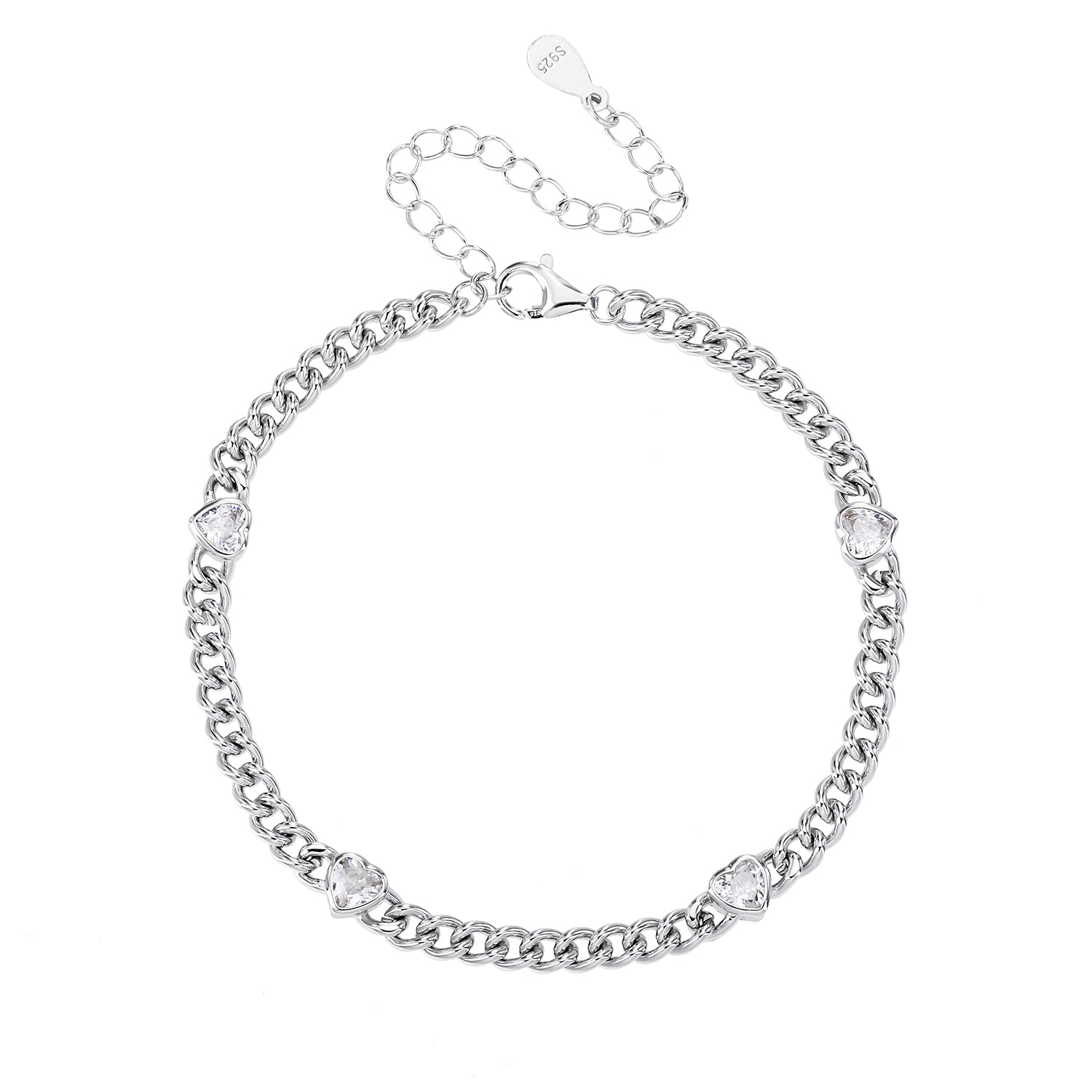 צמיד חוליות ג׳ולי כסף