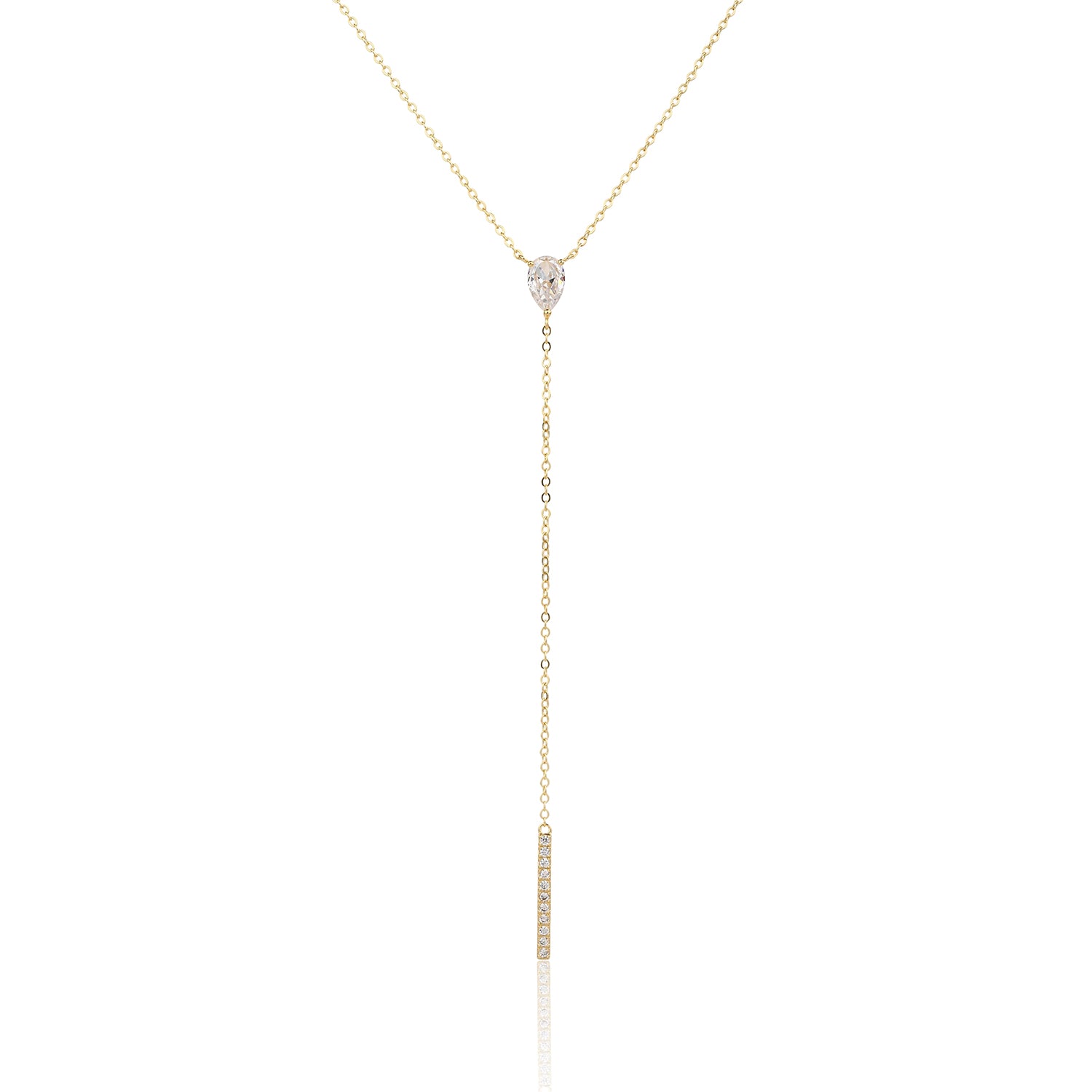 שרשרת נופלת מורי ציפוי זהב 14K