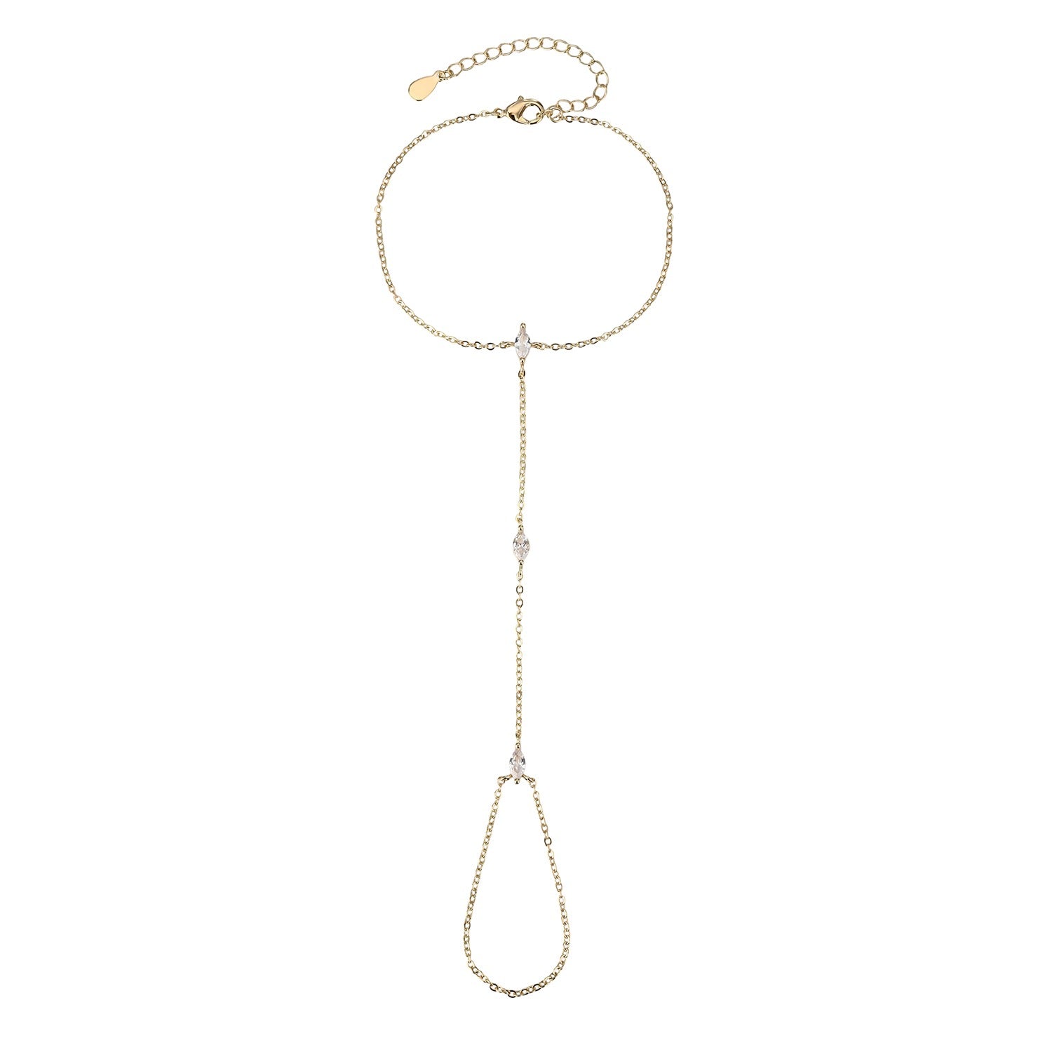 צמיד טבעת קליו ציפוי זהב 14K