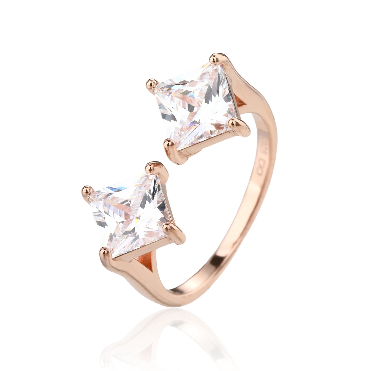 טבעת טוויני רוז גולד