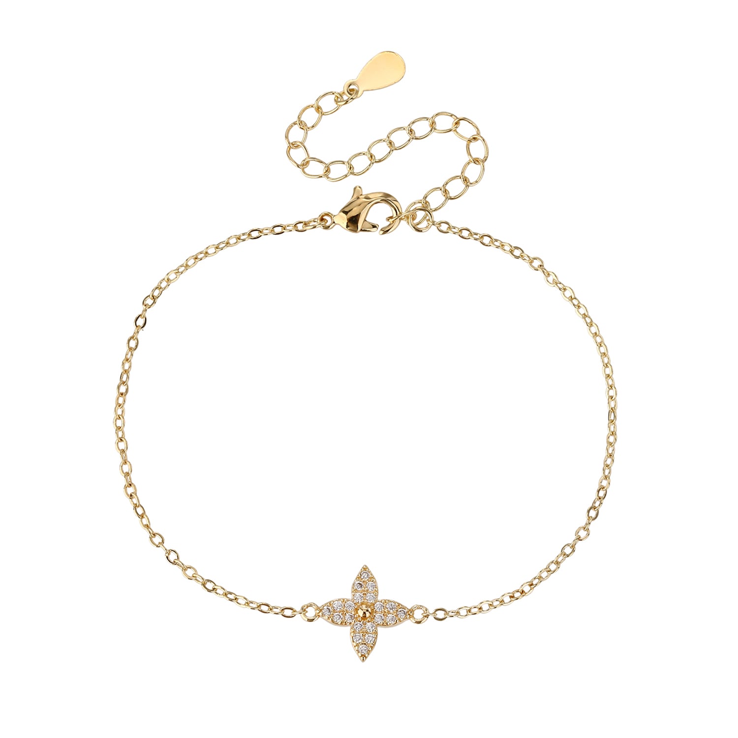 צמיד קליף ציפוי זהב 14K