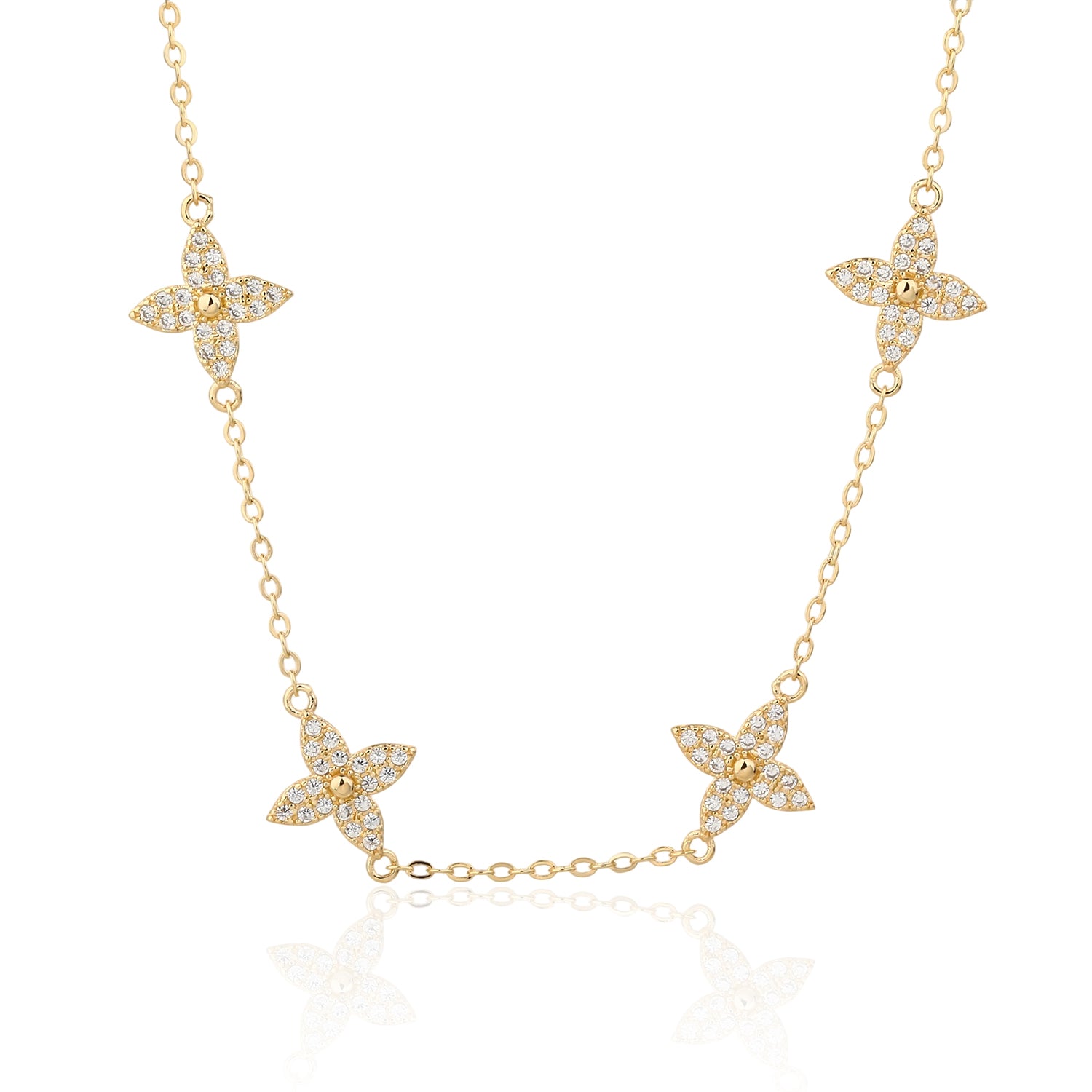 שרשרת קליף ציפוי זהב 14K