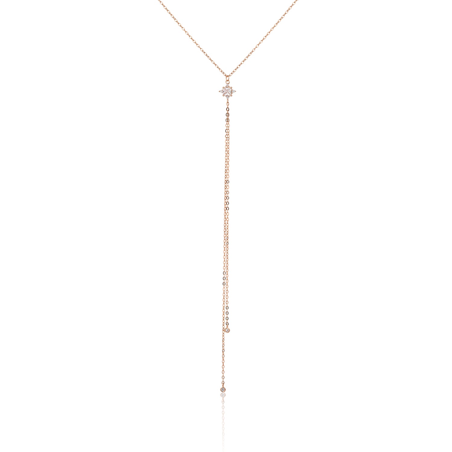 שרשרת נופלת קייסי רוז גולד