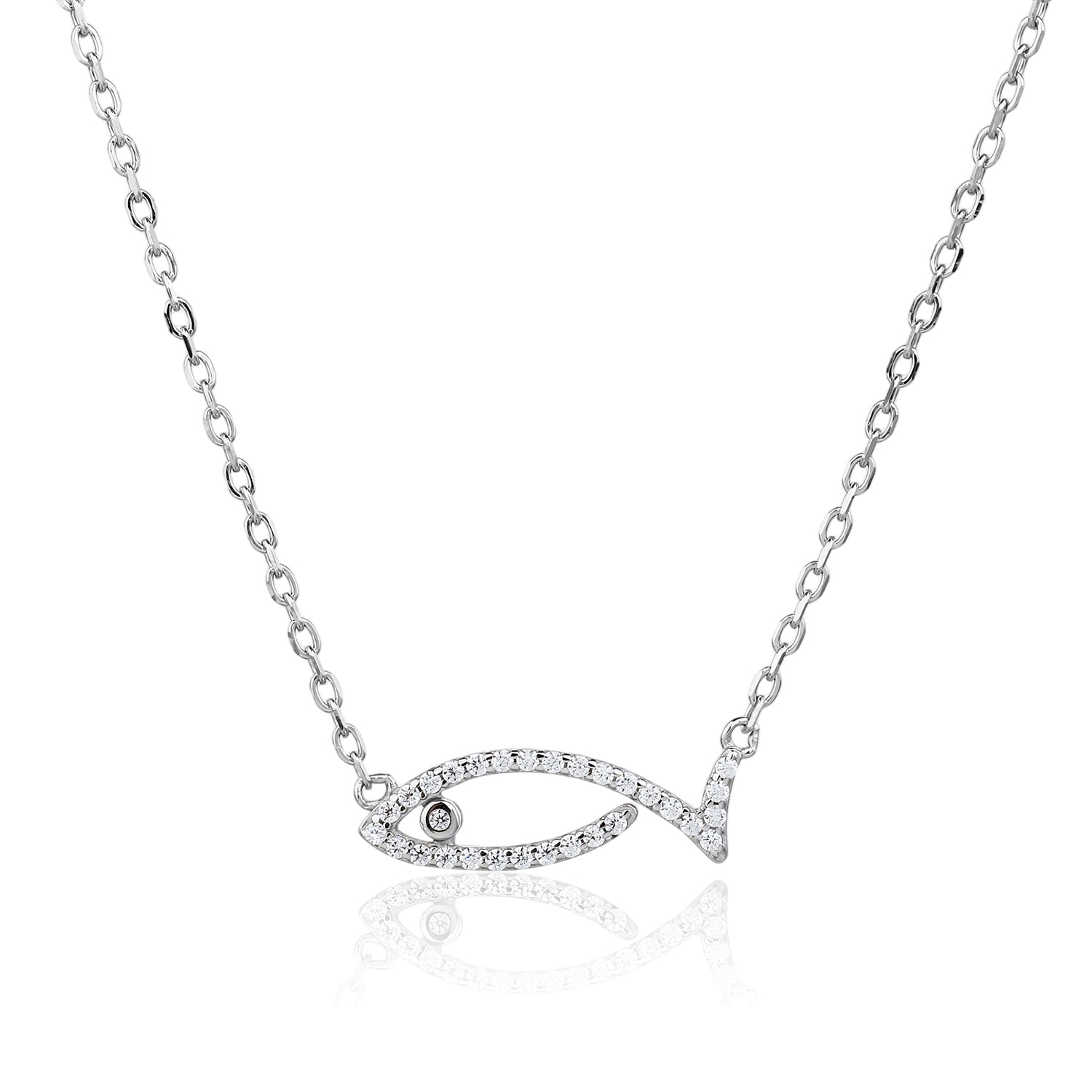 שרשרת דג כסף