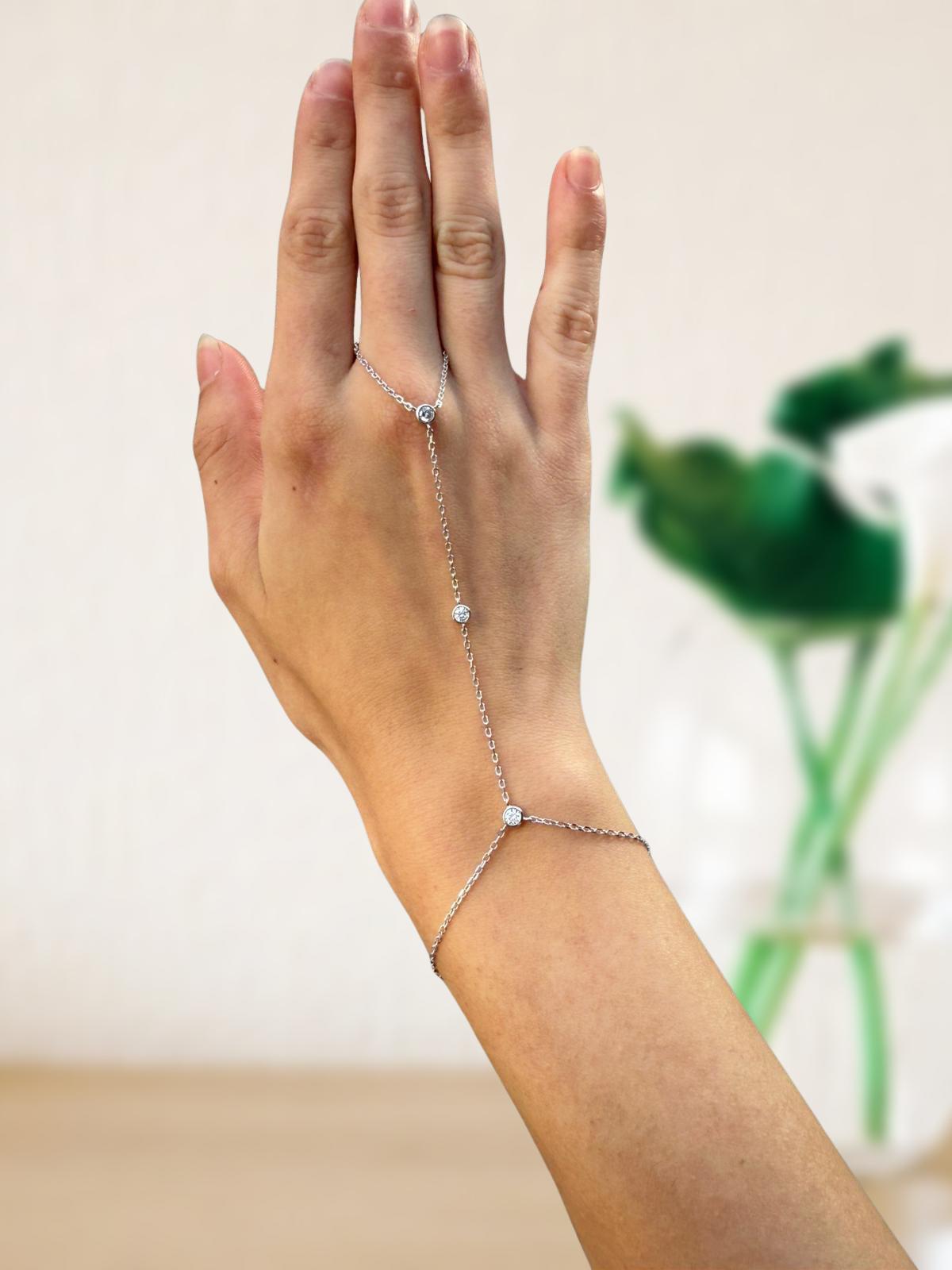 צמיד טבעת ביני כסף