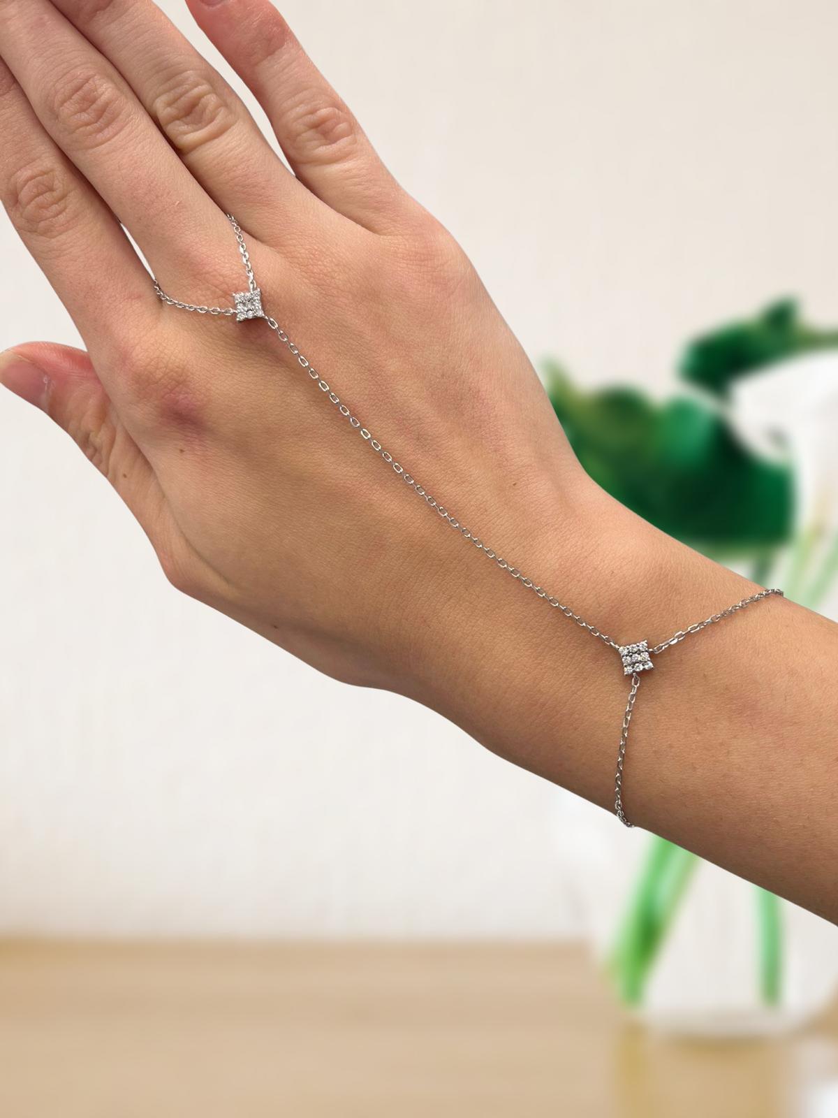 צמיד טבעת רוקי כסף