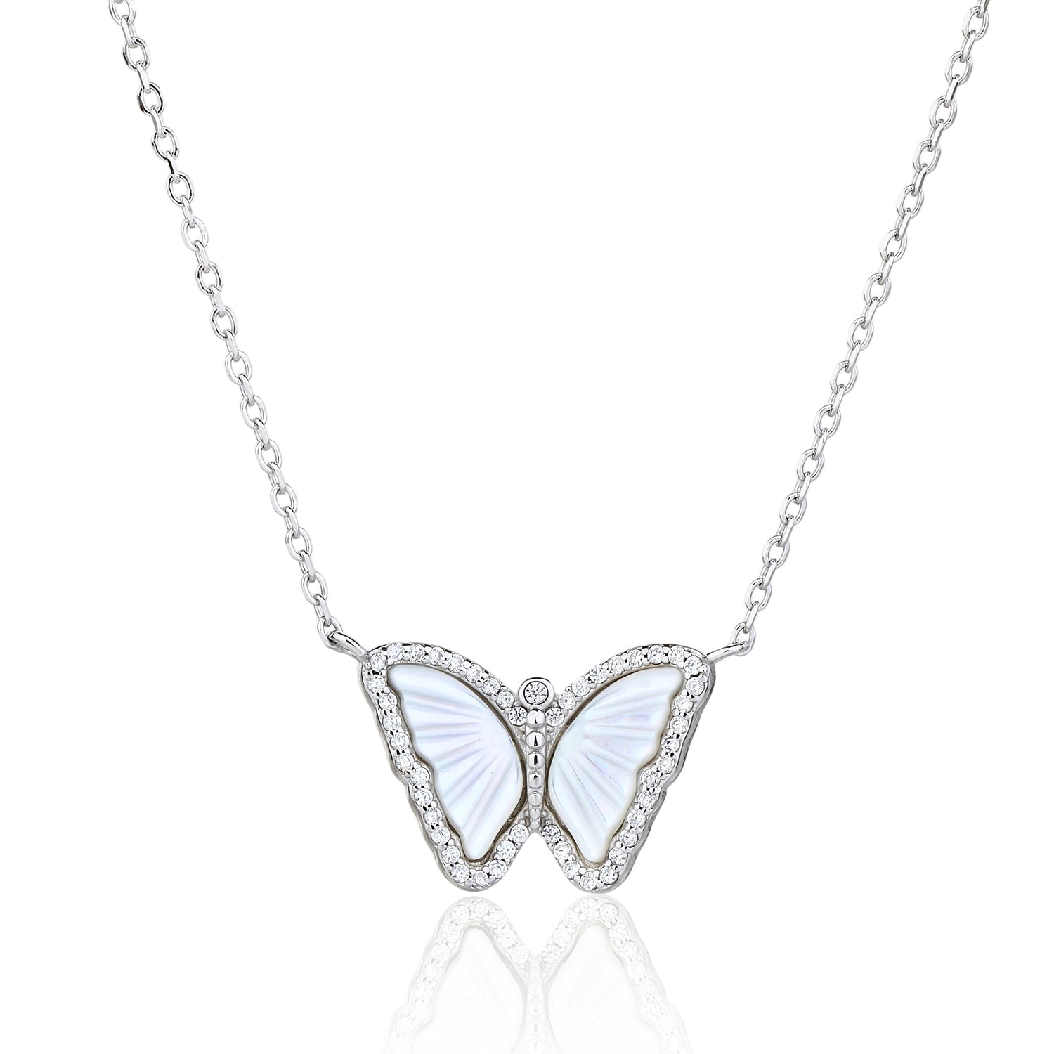 שרשרת פרפר כסף