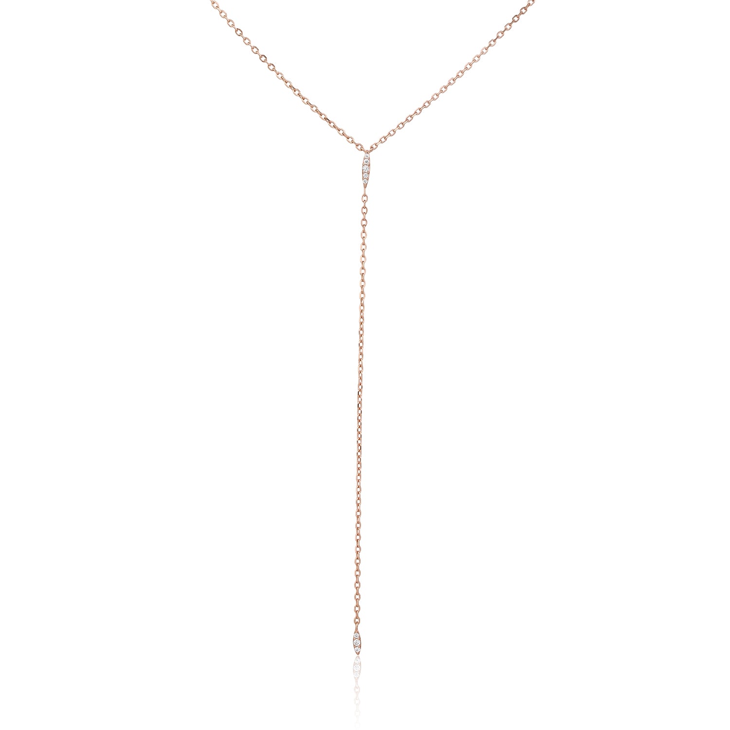 שרשרת נופלת רובי רוז גולד