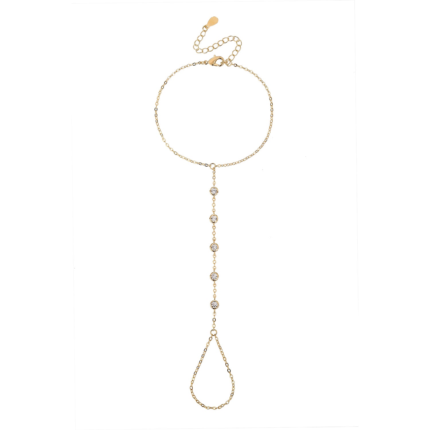 צמיד טבעת ריילי ציפוי זהב 14K