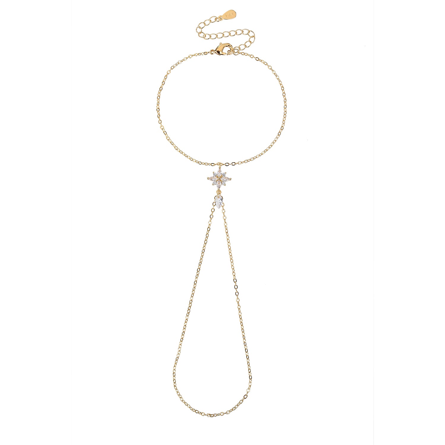 צמיד טבעת נליה ציפוי זהב 14K