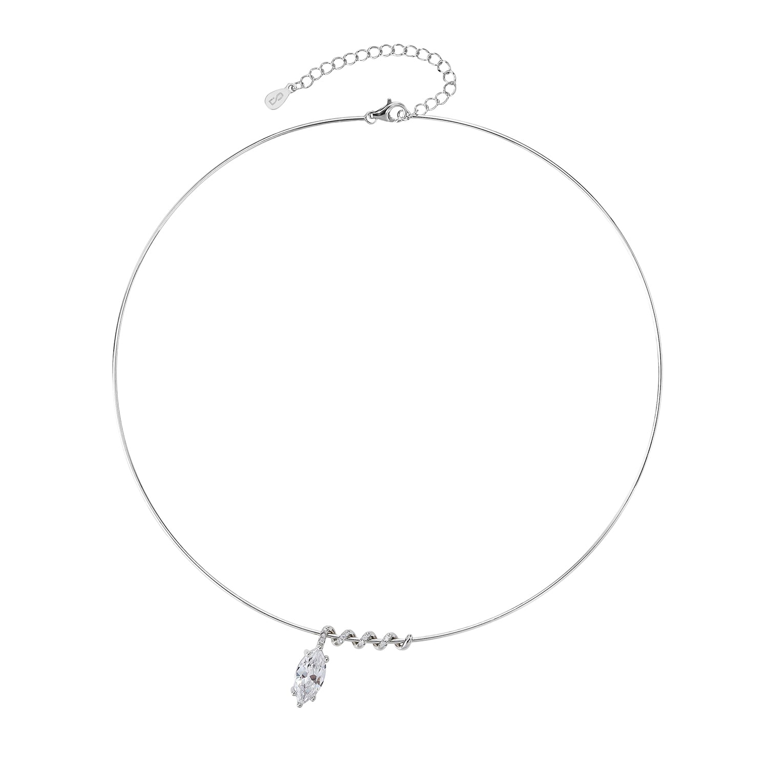 שרשרת קשיחה אור כסף