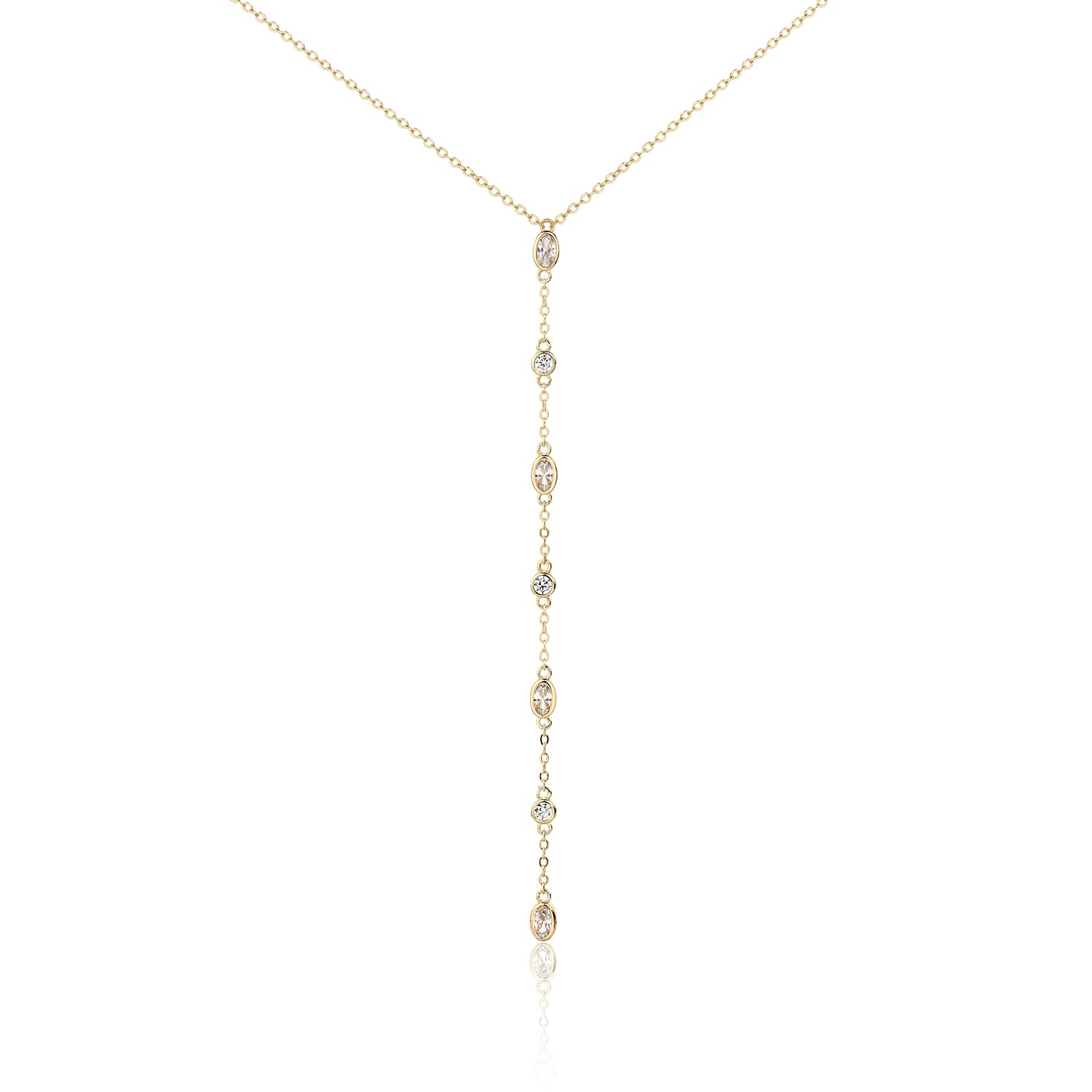 שרשרת נופלת טולי ציפוי זהב 14K