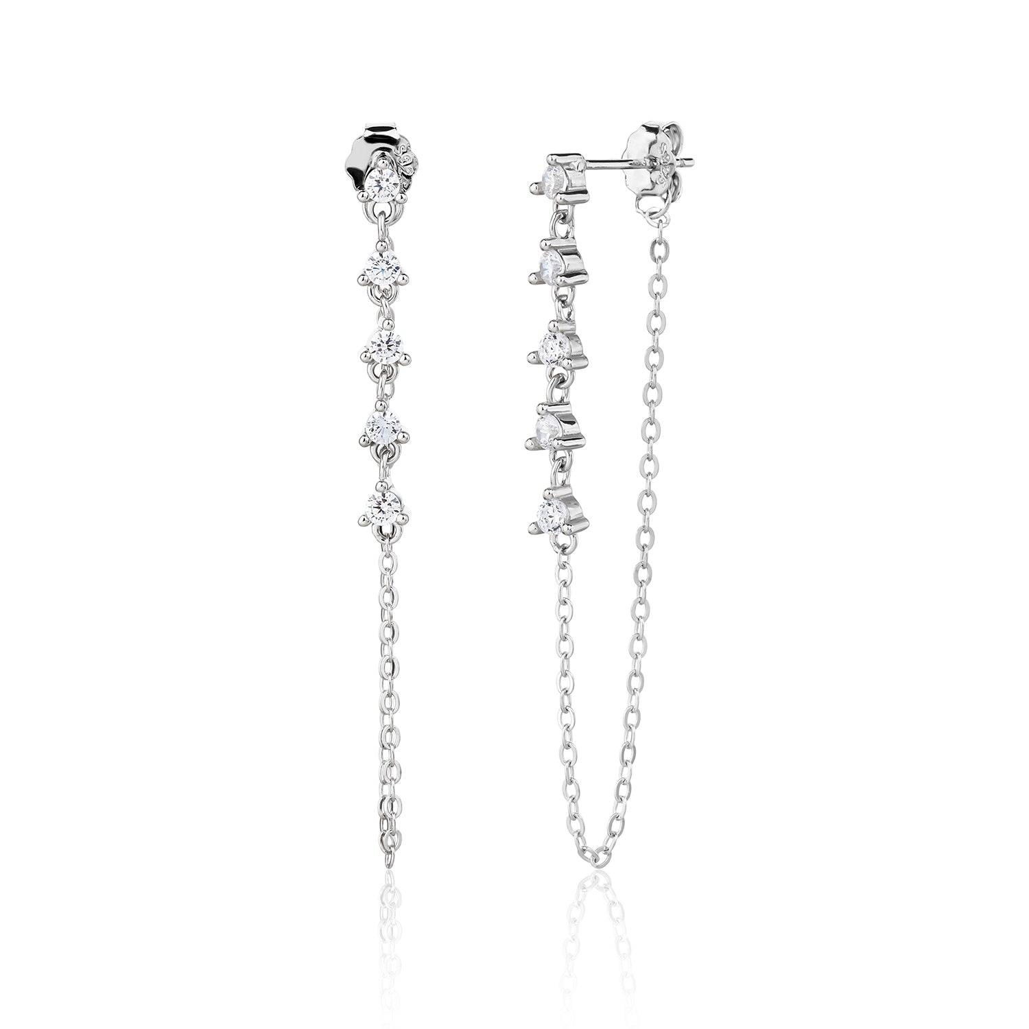 עגיל שרשרת לוקא כסף