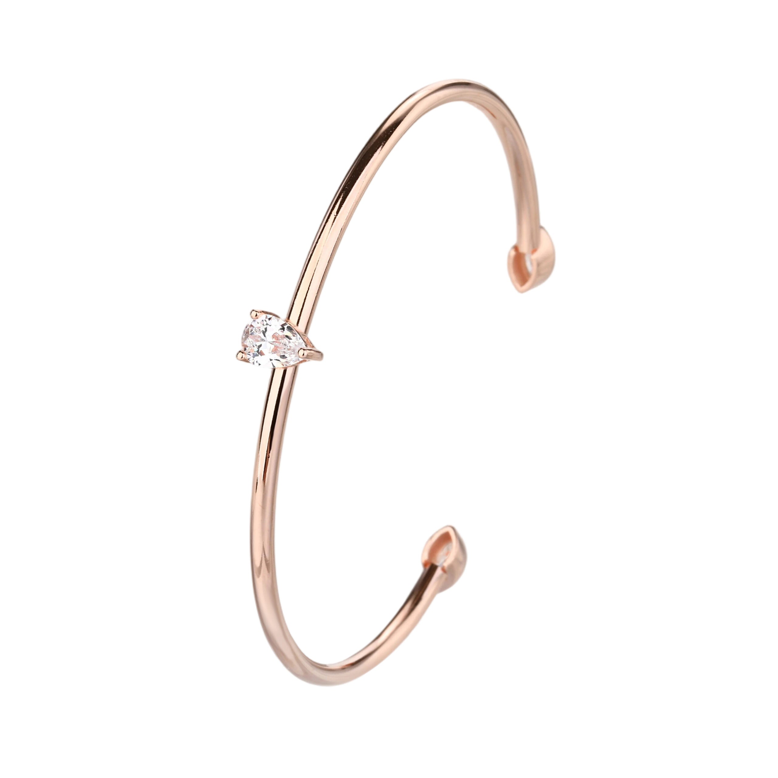 צמיד קשיח לוסי רוז גולד